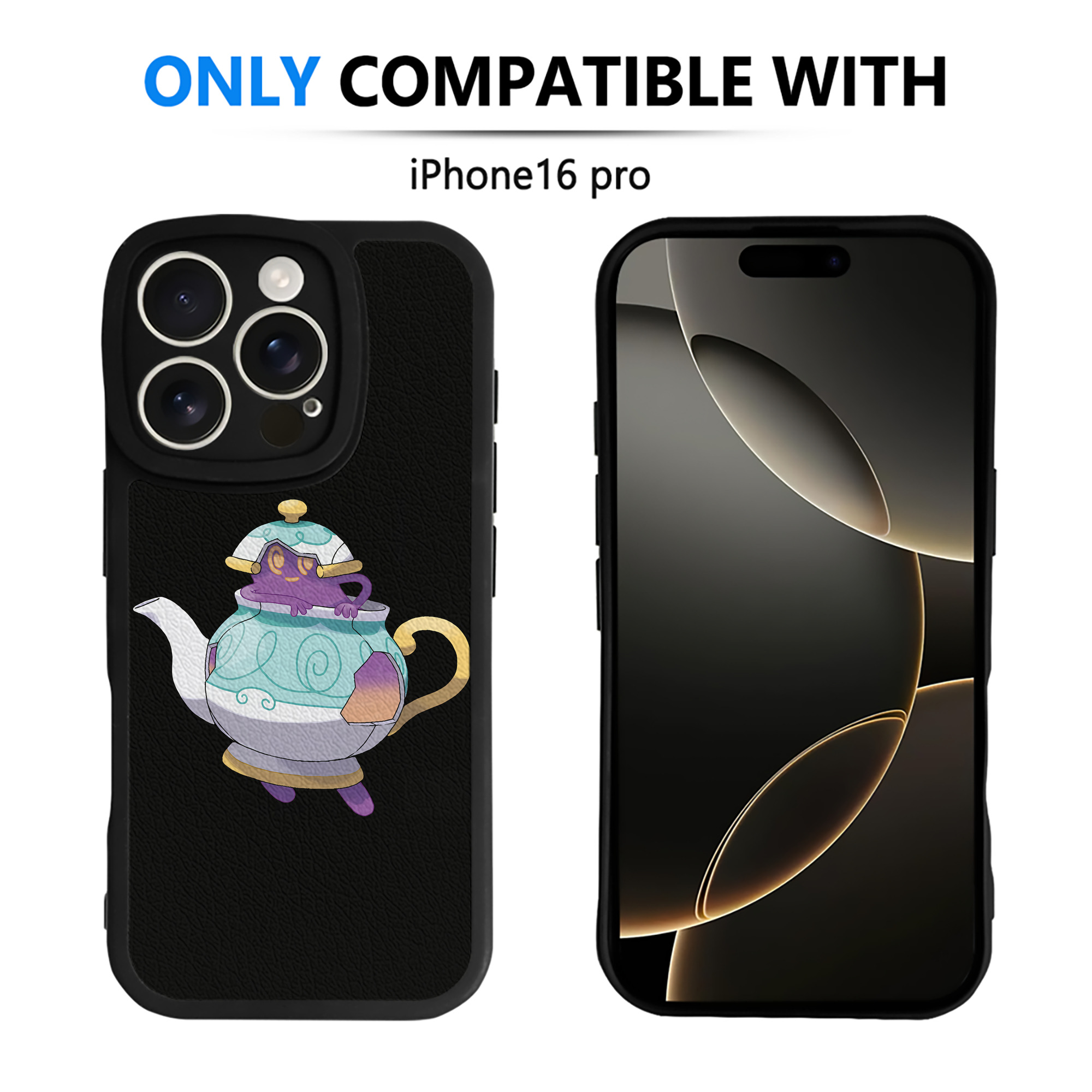 （画像用） ポケットモンスター Pokémon 【iPhone 16シリーズ対応】シリコンスマホケース（レザー調） 材質：シリコン